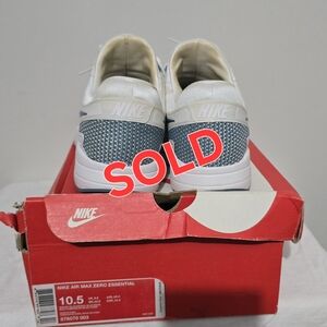 Nike Air Max Zero Essential White and Blue Sneakers